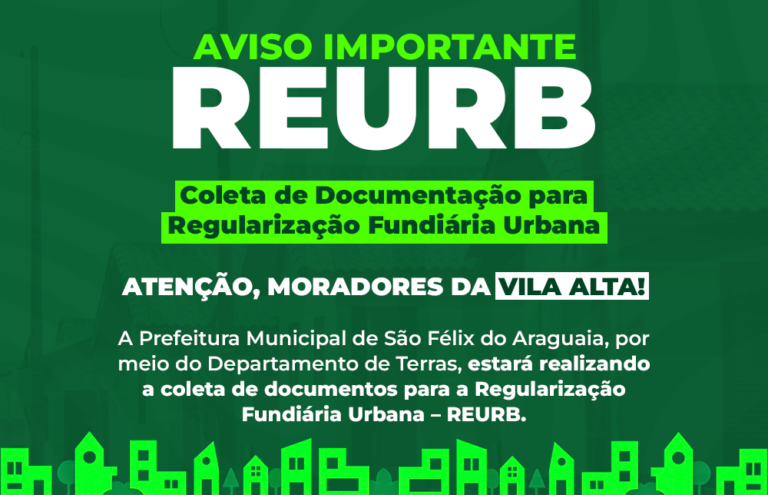 Prefeitura iniciará coleta de documentos para REURB no bairro Vila Alta
