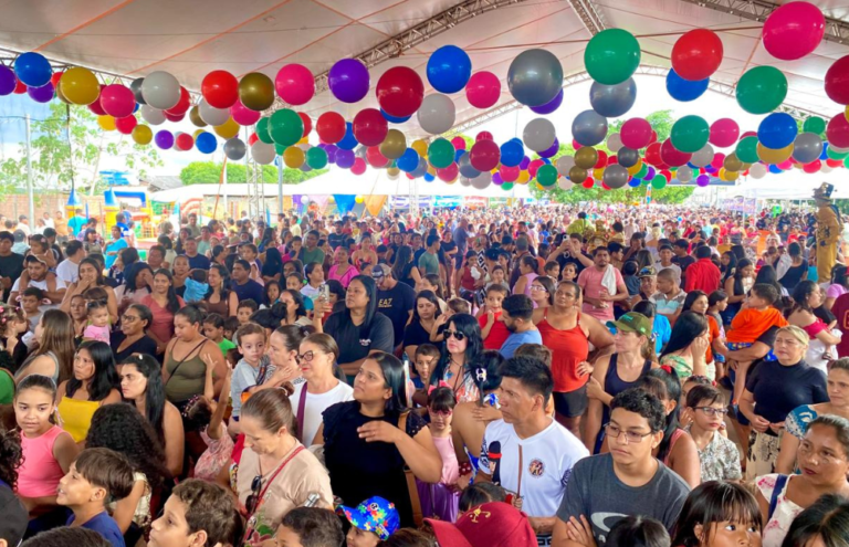 Festa do Dia das Crianças lota o Cais de São Félix do Araguaia e garante diversão para toda a família