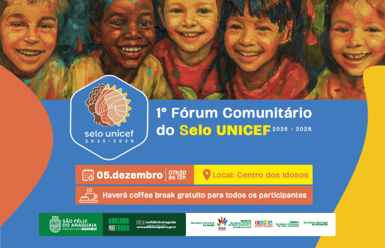 São Félix do Araguaia realizará o 1º Fórum Comunitário do Selo UNICEF 2025–2028