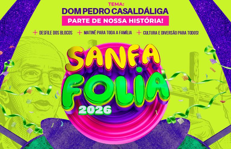 Sanfa Folia 2026 promete agitar São Félix do Araguaia de 14 a 17 de fevereiro